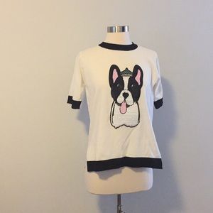 sequins short sleeve top